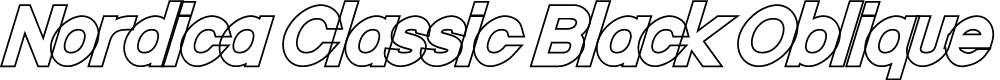 Preview image for Nordica Classic Black Oblique Outline