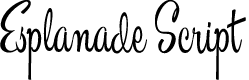 Preview image for Esplanade Script PERSONAL USE