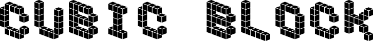 Preview image for DemonCubicBlockFont Tile