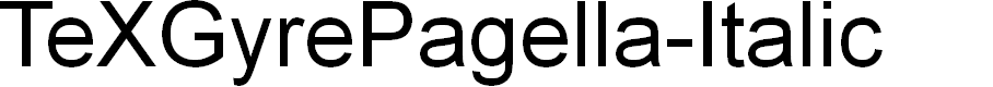 Preview image for TeXGyrePagella-Italic