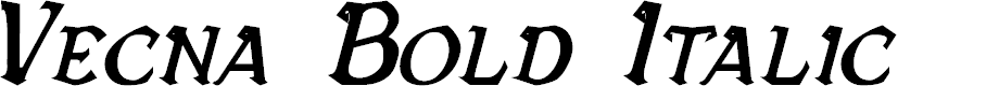 Preview image for Vecna Bold Italic