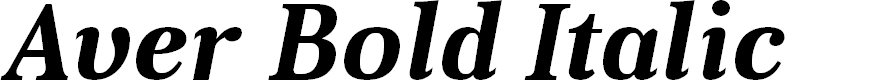 Preview image for Aver Bold Italic