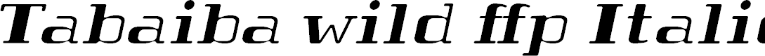 Preview image for Tabaiba wild ffp Italic