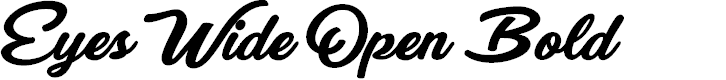Preview image for Eyes Wide Open Bold Personal Use