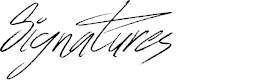 Preview image for Signatures