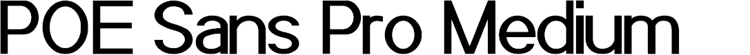 Preview image for POE Sans Pro Medium