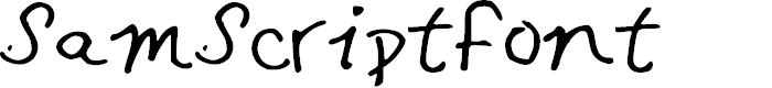 Preview image for SamScriptFont