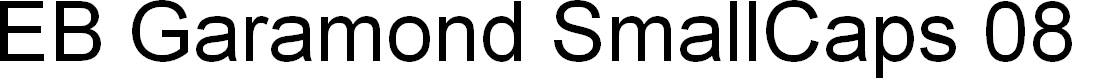 Preview image for EB Garamond SmallCaps 08 Regular