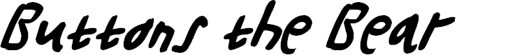 Preview image for Buttons the Bear Italic
