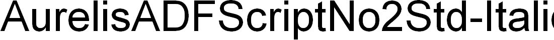 Preview image for AurelisADFScriptNo2Std-Italic