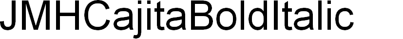 Preview image for JMHCajita-BoldItalic