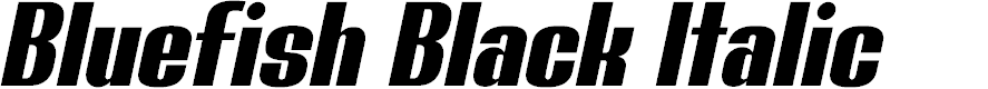 Preview image for Bluefish Black Demo Italic