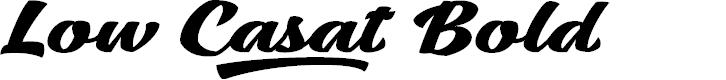 Preview image for Low Casat Bold PERSONAL USE