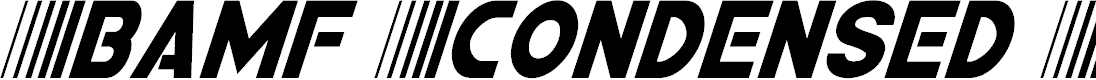 Preview image for Bamf Condensed Italic