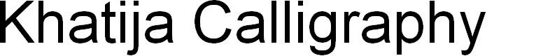Preview image for Khatija Calligraphy