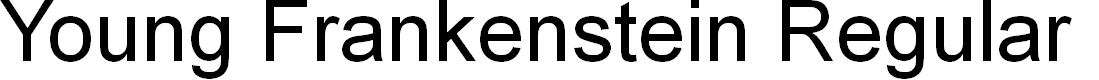 Preview image for Young Frankenstein Regular Font