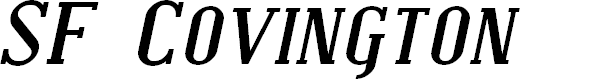 Preview image for SF Covington SC Exp Bold Italic
