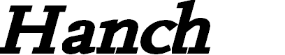 Preview image for Hanch Bold Italic