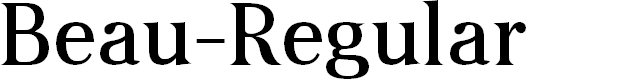 Preview image for Beau-Regular