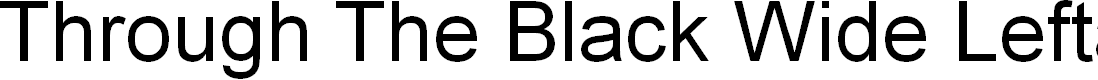 Preview image for Through The Black Wide Leftalic