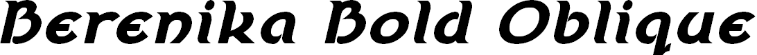 Preview image for Berenika Bold Oblique