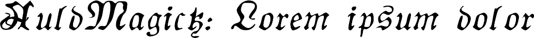Preview image for AuldMagick Italic