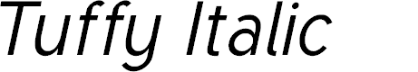 Preview image for Tuffy Italic
