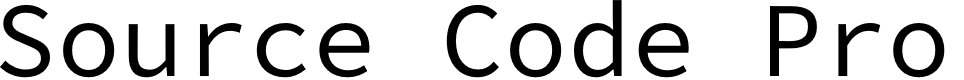 Preview image for Source Code Pro Font