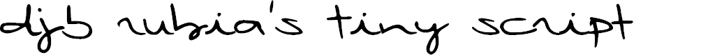 Preview image for DJB Rubia's Tiny Script