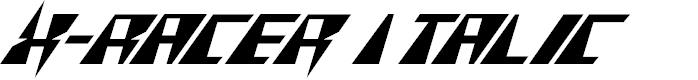 Preview image for X-Racer Italic