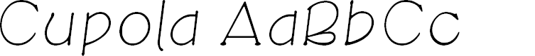 Preview image for CupolaUnicode LightItalic