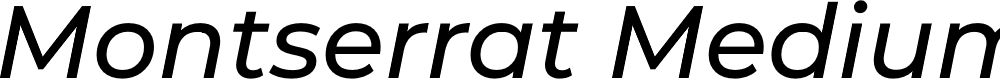 Preview image for Montserrat Medium Italic