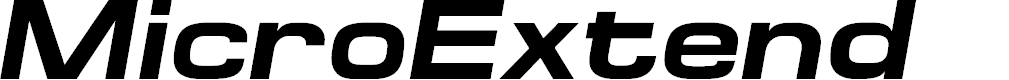 Preview image for MicroExtendFLF-BoldItalic