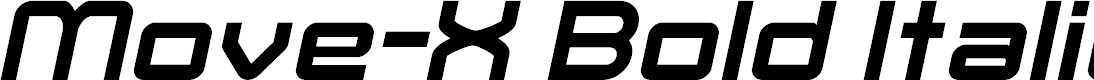 Preview image for Move-X Bold Italic
