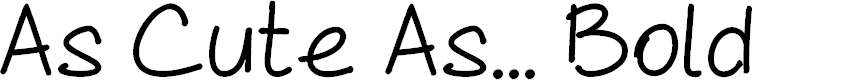 Preview image for As Cute As... Bold