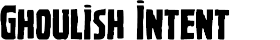 Preview image for Ghoulish Intent Font