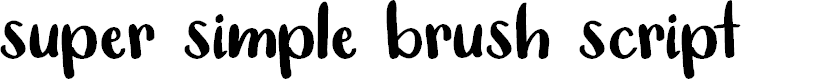 Preview image for Super Simple Brush Script