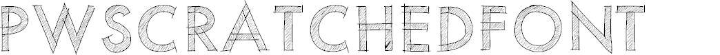Preview image for PWScratchedfont