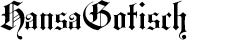 Preview image for HansaGotisch