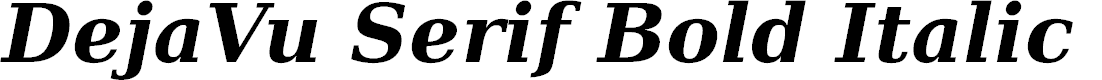 Preview image for DejaVu Serif Bold Italic