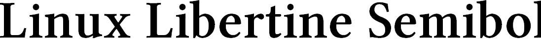 Preview image for Linux Libertine Semibold