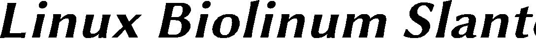 Preview image for Linux Biolinum Slanted Bold