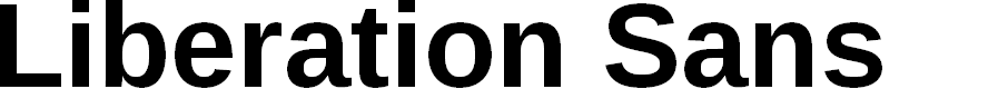 Preview image for Liberation Sans Bold