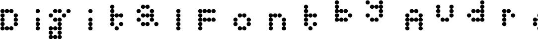 Preview image for Digital Font by Audrey Regular