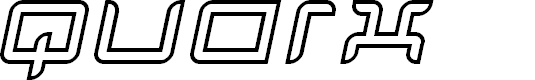 Preview image for Quarx Outline Italic