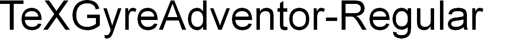 Preview image for TeXGyreAdventor-Regular