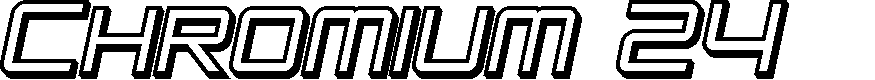 Preview image for SF Chromium 24 SC Bold Oblique