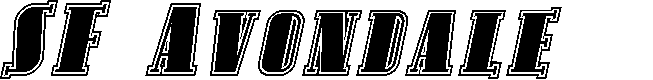 Preview image for SF Avondale SC Inline Italic