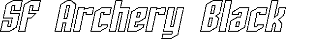 Preview image for SF Archery Black Outline Oblique