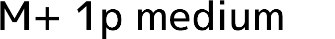Preview image for M+ 1p medium